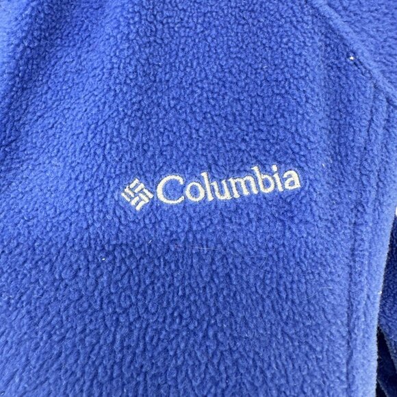 Columbia Fleece Jacket Womens L Blue Full Zip Cozy Warm Lightweight Polyester - Picture 5 of 10